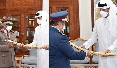 Qatar Amir awards military sword of Tamim bin Hamad Al Thani